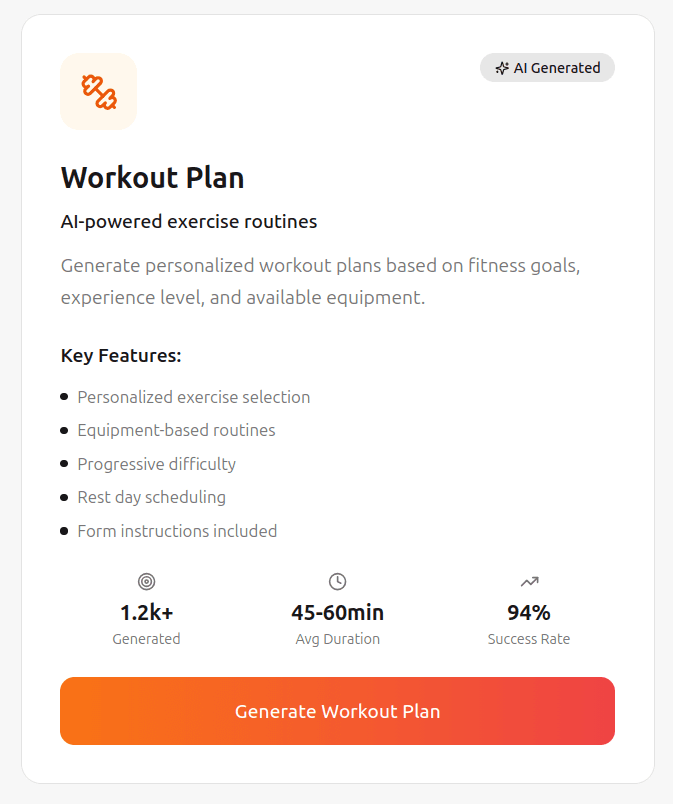Workout Plan PDF - Professional delivery with workout tracker